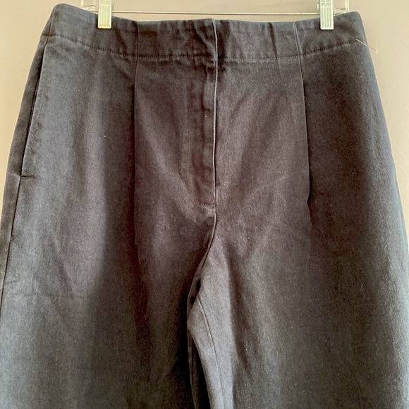 Club Monaco Nordstrom black wide leg cotton jeans Cinch belt back NEW S 10
C - Picture 14 of 15